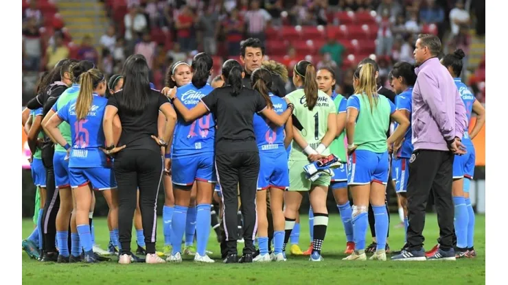 Cruz Azul Femenil al momento de ser eliminadas en el pasado Apertura 2022