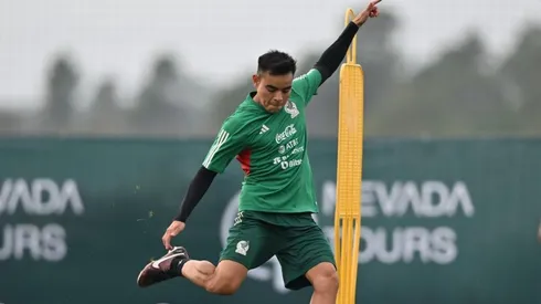 'Charly' Rodríguez en un entrenamiento de la selección