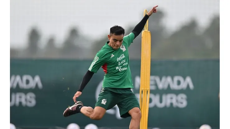 'Charly' Rodríguez en un entrenamiento de la selección