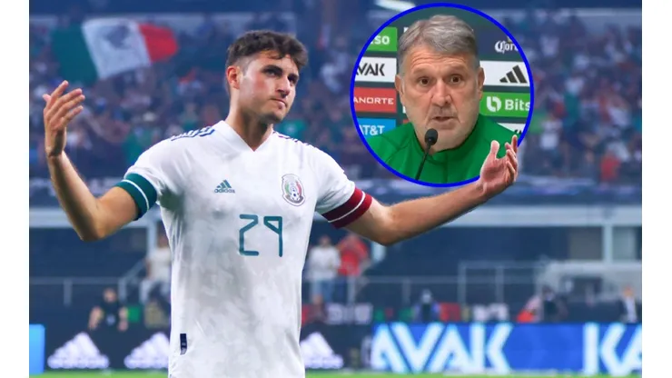 Santi Giménez fue prácticamente descartado por Martino para ir al Mundial.