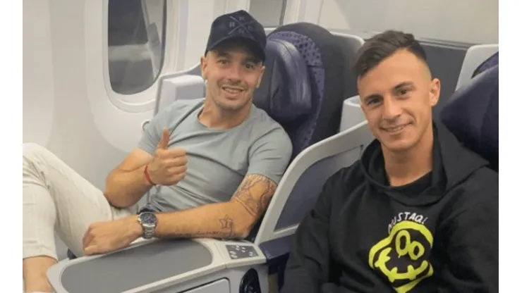 Ambos futbolistas arribaron este sábado a Ciudad de México