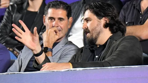 Fernando Hierro y Amaury Vergara