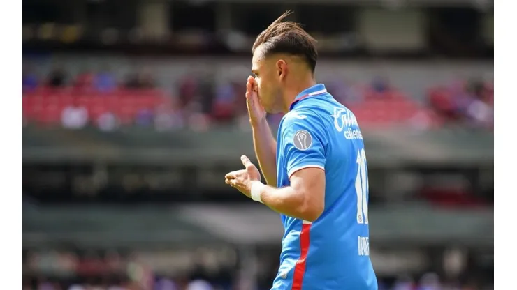 Romero en un partido de Cruz Azul