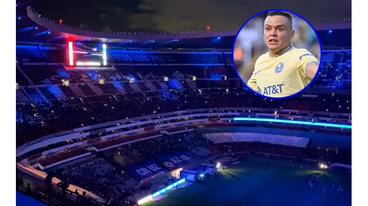 Cruz Azul pintó el Estadio Azteca de azul con espectacular show de luces.