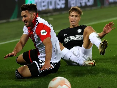 Santi entró de cambio y vio una amarilla en el empate del Feyenoord