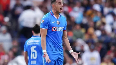 Funes Mori en un partido de Cruz Azul