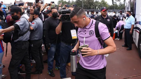 Funes Mori a su llegada al Estadio Olímpico Universitario