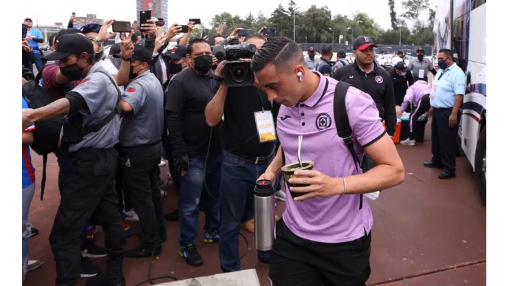 Funes Mori a su llegada al Estadio Olímpico Universitario