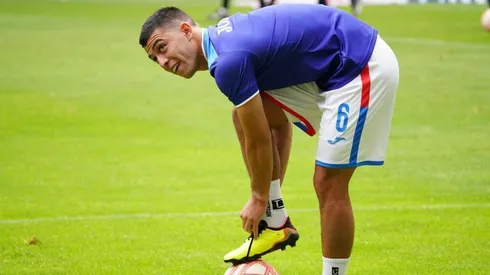 Erik Lira en un partido de Cruz Azul