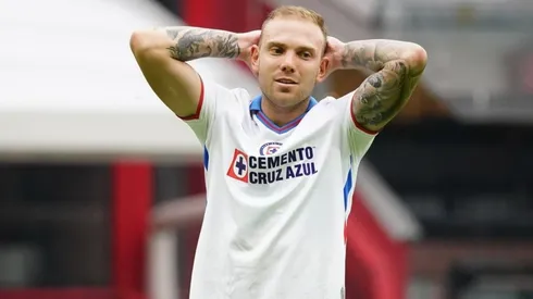 Carlos Rotondi en un partido con Cruz Azul