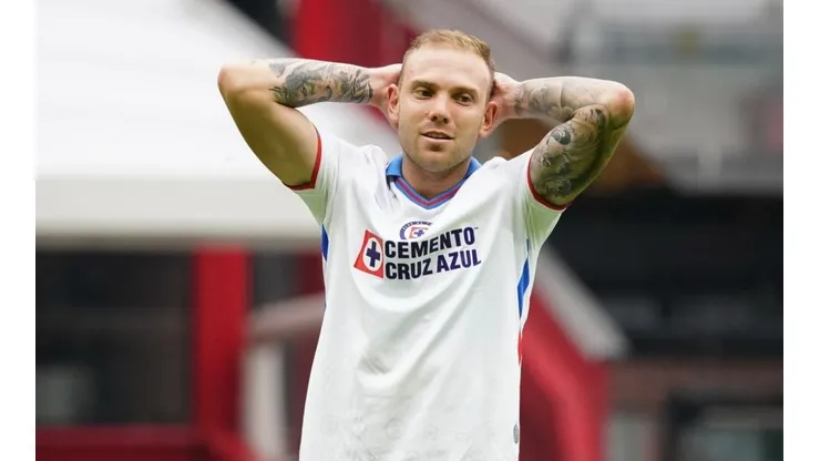 Carlos Rotondi en un partido con Cruz Azul