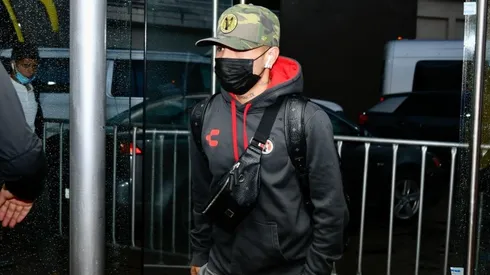 Misael Domínguez en un partido con Xolos