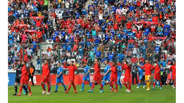 El cuadro cementero en su partido contra el Toluca en el Clausura 2022