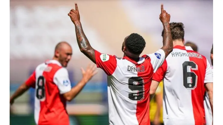 La celebración de equipo neerlandés.