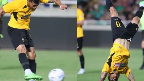 El tradicional festejo de Orbelín.