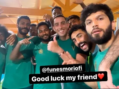 Ya viene en camino: Ramiro Funes Mori se despidió del Al-Nassr