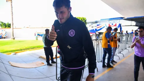 Santi a su llegada al Alfonso Lastras.