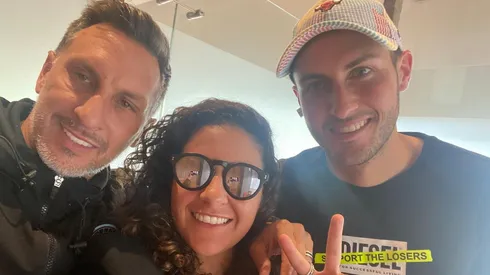 Santi Giménez al momento de su despedida