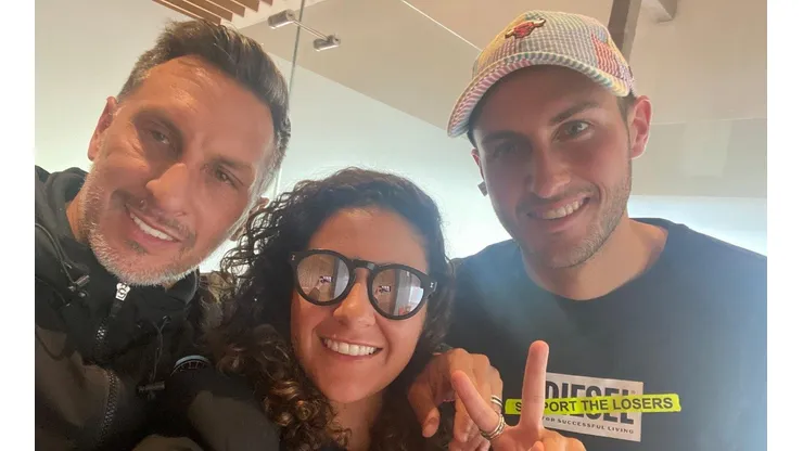 Santi Giménez al momento de su despedida