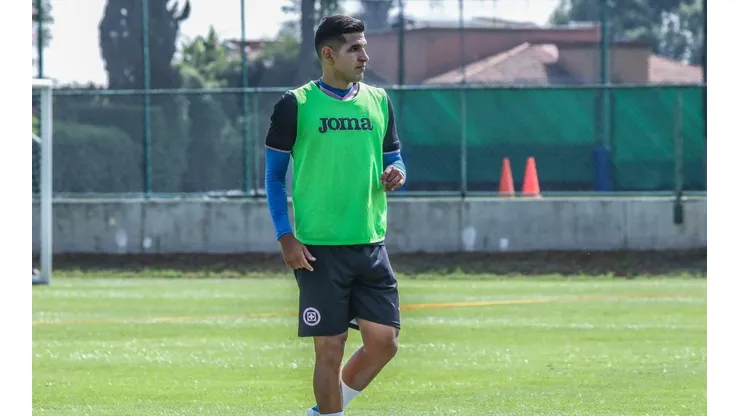 Sebastián Jurado en el entrenamiento de este martes