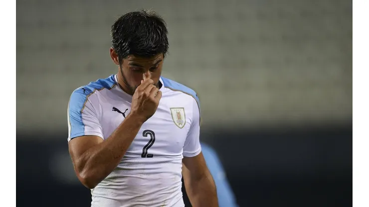 Bruno Méndez con la selección de Uruguay