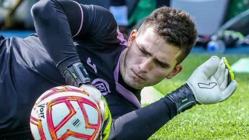 Sebastián Jurado en el entrenamiento de este martes
