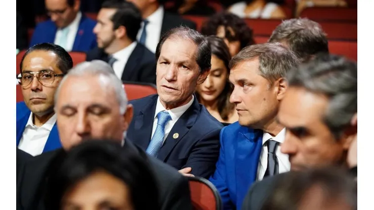 Diego Aguirre y Jaime Ordiales en la gala de la Liga