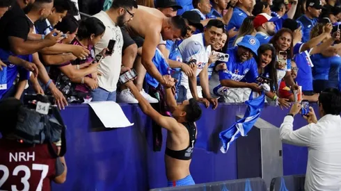 Carlos Rodríguez al final del encuentro con sus familiares