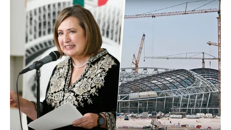 La senadora prometió un nuevo estadio para Cruz Azul