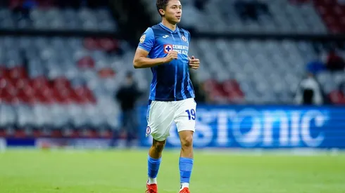 Ciudad de Mexico, 26 de julio de 2021. Rodrigo Huescas, durante el partido de la jornada 1 del torneo Grita Mexico Apertura 2021 de la Liga BBVA MX, entre la Máquina Celeste de la Cruz Azul y Mazatlán FC , celebrado en el estadio Azteca. Foto: Imago7/Rafael Vadillo