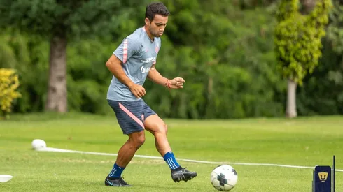 Aldrete en la pretemporada con Pumas.
