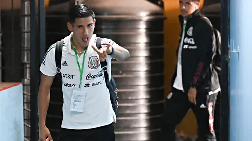 Antuna a la llegada al estadio.