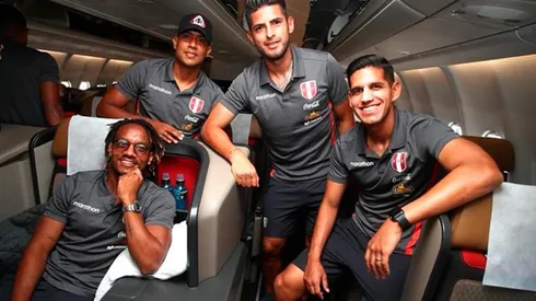 Luis Abram llegó a Qatar para disputar el repechaje con Perú.