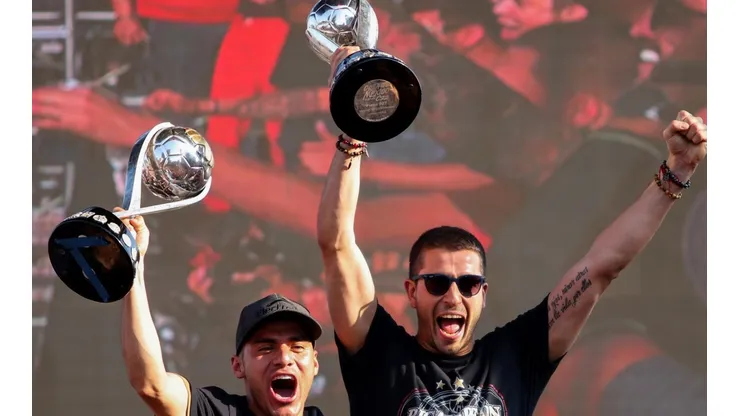 La celebración del titulo de Atlas.