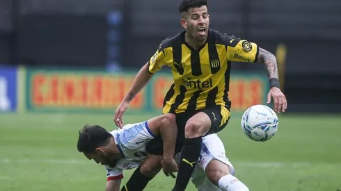 Ceppelini en un partido con Peñarol