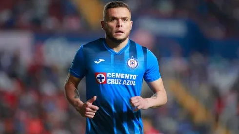 'Cabecita' Rodríguez en su último partido con Cruz Azul