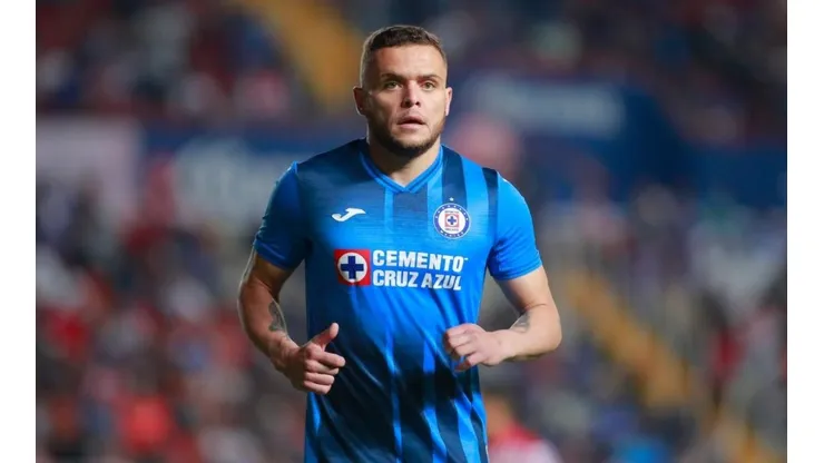'Cabecita' Rodríguez en su último partido con Cruz Azul