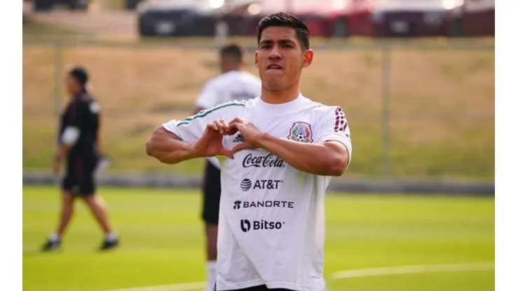 Antuna durante el entrenamiento de este martes.
