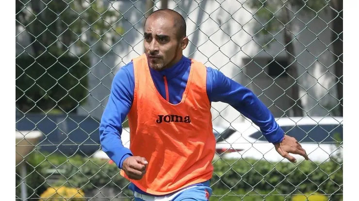Rafa Baca en un entrenamiento con Cruz Azul.