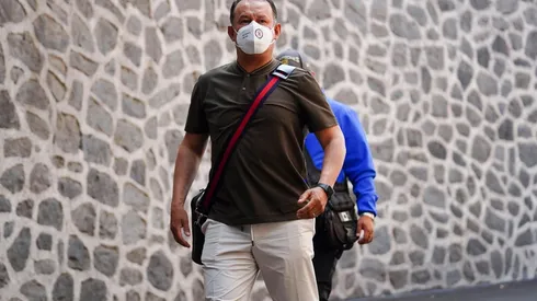 Reynoso a su llegada al Azteca.