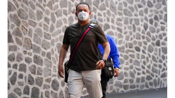 Reynoso a su llegada al Azteca.