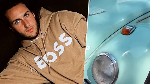 Santi Giménez presumió su nuevo auto.