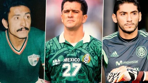 Javier Guzmán, Carlos Hermosillo y Jesús Corona, tres jugadores mundialistas de Cruz Azul.