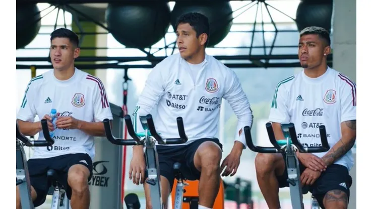 Antuna realizando un poco de gimnasio.