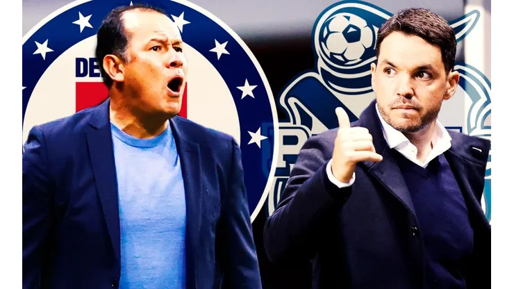 Juan Reynoso se enfrenta con Cruz Azul a Nicolás Larcamón en Puebla.