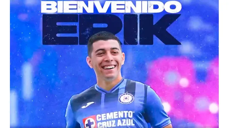 Erik Lira es el cuarto refuerzo de Cruz Azul para el Clausura 2022.