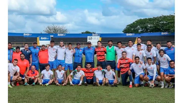 El equipo de Cruz Azul que realizó la pretemporada en Cancún y Mérida.