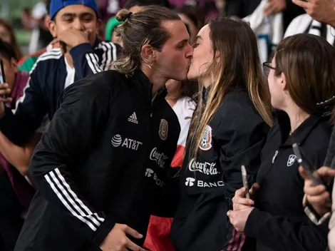 Amor del bueno: La eufórica reacción de la novia de Santi por su gol con el Tri