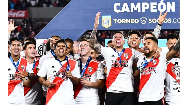 Paulo Díaz festejó el título de Liga con River Plate este año.