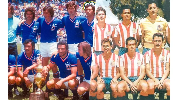 Cruz Azul y Chivas en sus mejores épocas.